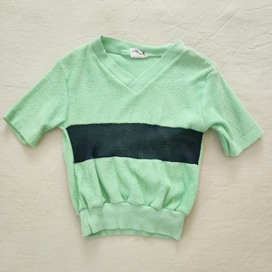 Vintage Light Green Terrycloth Top 3t/4t