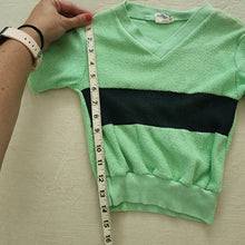 Load image into Gallery viewer, Vintage Light Green Terrycloth Top 3t/4t
