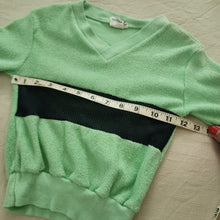 Load image into Gallery viewer, Vintage Light Green Terrycloth Top 3t/4t
