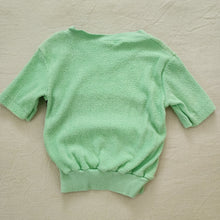 Load image into Gallery viewer, Vintage Light Green Terrycloth Top 3t/4t
