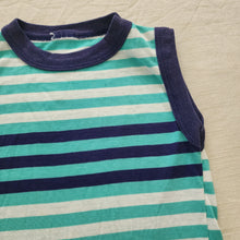 Load image into Gallery viewer, Vintage Striped Aqua Tank Top 4t/5t
