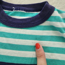 Load image into Gallery viewer, Vintage Striped Aqua Tank Top 4t/5t
