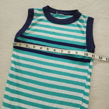 Load image into Gallery viewer, Vintage Striped Aqua Tank Top 4t/5t
