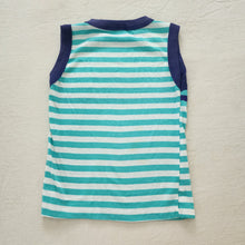 Load image into Gallery viewer, Vintage Striped Aqua Tank Top 4t/5t
