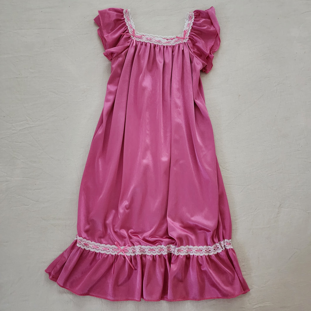 Vintage Silky Pink Nightgown 5t/6