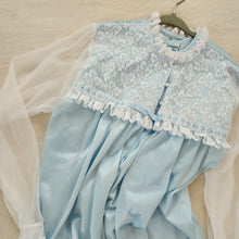 Load image into Gallery viewer, Vintage Her Majesty Silky Nightgown &amp; Robe kids 12/14
