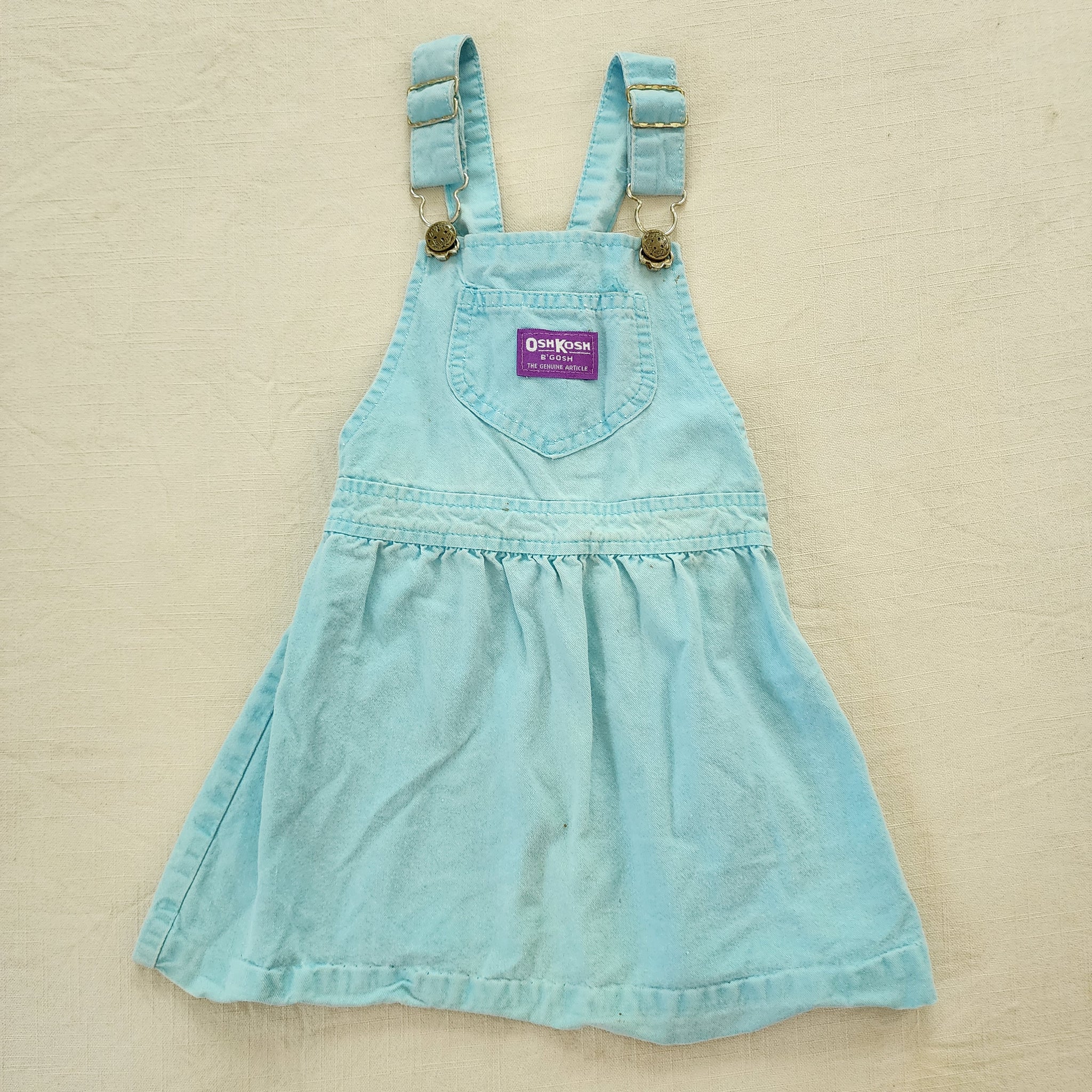 Oshkosh outlet vintage blue overall dress 4T