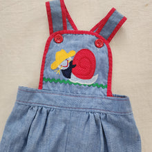 Load image into Gallery viewer, Vintage Cowboy Snail Overalls 2t
