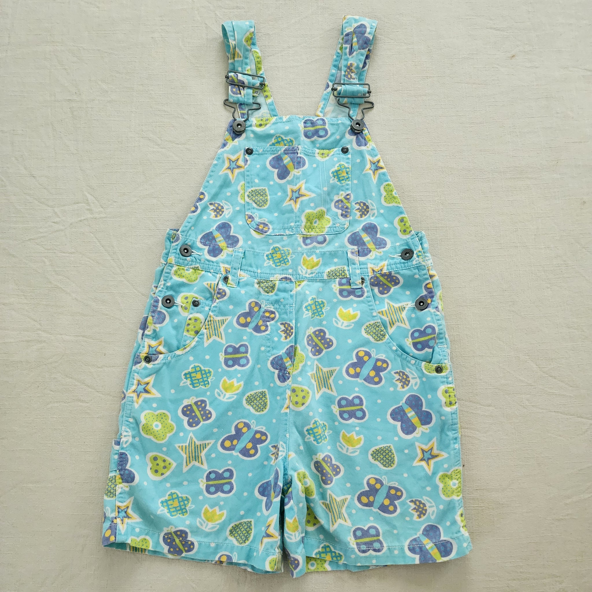 Vintage Butterfly/Flower/Heart Shortalls kids 6 – Nostalgic Baby 