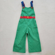 Load image into Gallery viewer, Vintage Color Block Overalls 2t
