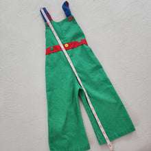 Load image into Gallery viewer, Vintage Color Block Overalls 2t
