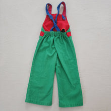 Load image into Gallery viewer, Vintage Color Block Overalls 2t
