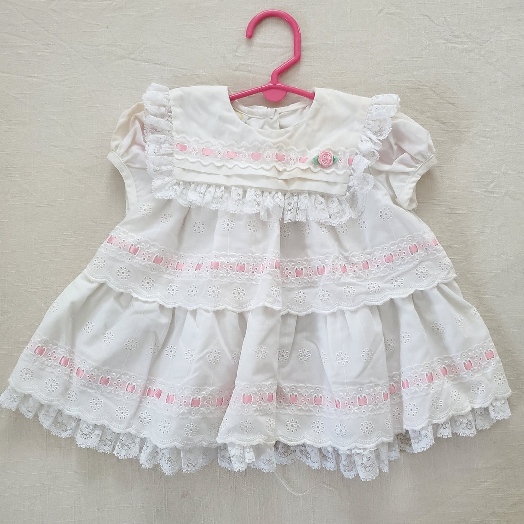 Vintage Eyelet Ruffle Dress 12-18 months