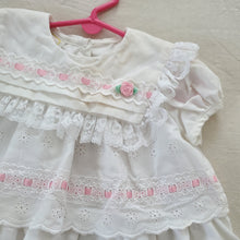 Load image into Gallery viewer, Vintage Eyelet Ruffle Dress 12-18 months
