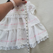 Load image into Gallery viewer, Vintage Eyelet Ruffle Dress 12-18 months
