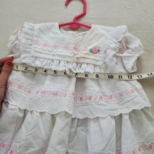 Load image into Gallery viewer, Vintage Eyelet Ruffle Dress 12-18 months
