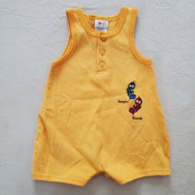 Load image into Gallery viewer, Vintage Lizards Yellow Romper 3-6 months
