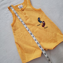 Load image into Gallery viewer, Vintage Lizards Yellow Romper 3-6 months
