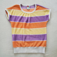 Load image into Gallery viewer, Vintage Striped Terrycloth Shirt kids 7/8
