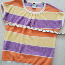Load image into Gallery viewer, Vintage Striped Terrycloth Shirt kids 7/8
