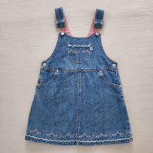 Load image into Gallery viewer, Y2k Denim Embroidered Skirtall 5t
