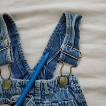 Load image into Gallery viewer, Vintage Distressed Denim Overalls 4t
