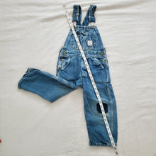 Load image into Gallery viewer, Vintage Distressed Denim Overalls 4t
