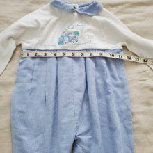 Load image into Gallery viewer, Vintage Bear Train Footed PJs 9-12 months
