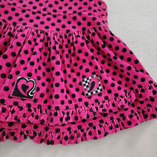 Load image into Gallery viewer, Vintage Pink/Black Polka Dot Dress kids 6
