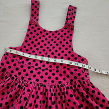 Load image into Gallery viewer, Vintage Pink/Black Polka Dot Dress kids 6
