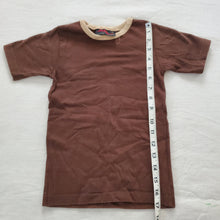 Load image into Gallery viewer, Vintage Brown Ringer Neck Tee 5t *flaw
