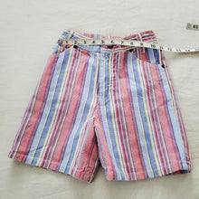 Load image into Gallery viewer, Vintage Striped Jean Shorts kids 6/7 *relaxed elastic
