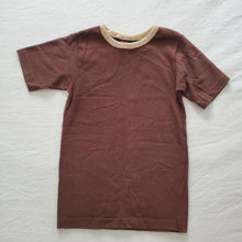 Load image into Gallery viewer, Vintage Brown Ringer Neck Tee 5t *flaw
