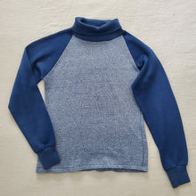 Load image into Gallery viewer, Vintage 70s Sears Blue Turtleneck kids 8
