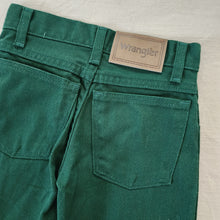 Load image into Gallery viewer, Vintage Wrangler Dark Green Pants 4t SLIM
