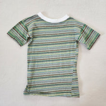 Load image into Gallery viewer, Vintage Green Neutral Striped Shirt 5t/6
