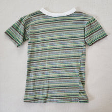 Load image into Gallery viewer, Vintage Green Neutral Striped Shirt 5t/6
