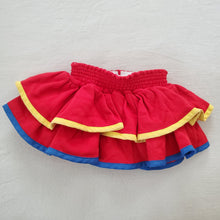 Load image into Gallery viewer, Vintage Color Block Ruffle Skirt 18 months
