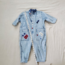 Load image into Gallery viewer, Vintage 123 Denim Bodysuit 3t
