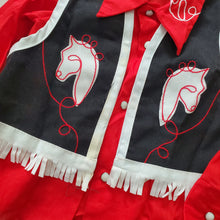 Load image into Gallery viewer, Vintage 70s Horse Vest/Shirt Set 3t
