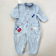 Load image into Gallery viewer, Vintage 123 Denim Bodysuit 3t
