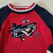 Load image into Gallery viewer, Vintage Airplane Knit Sweater 3t
