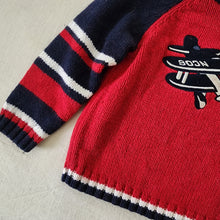 Load image into Gallery viewer, Vintage Airplane Knit Sweater 3t
