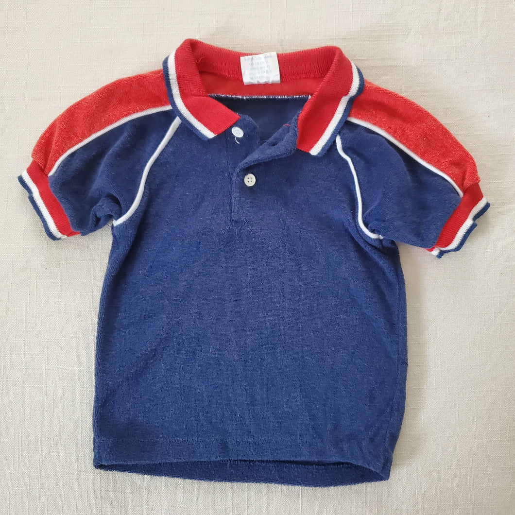 Vintage Collared Terrycloth Shirt 2t