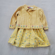 Load image into Gallery viewer, Vintage McKids Dress + Sweater Set 2t/3t
