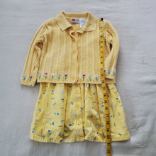 Load image into Gallery viewer, Vintage McKids Dress + Sweater Set 2t/3t
