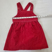 Load image into Gallery viewer, Vintage Velvet Quilted Red Dress 3t/4t
