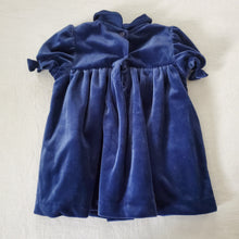 Load image into Gallery viewer, Vintage Velvet Sapphire Dress 18 months/2t
