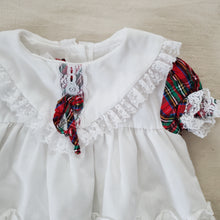 Load image into Gallery viewer, Vintage Frilly Plaid Dress 3-6 months
