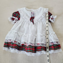 Load image into Gallery viewer, Vintage Frilly Plaid Dress 3-6 months
